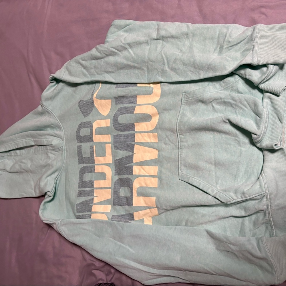 Under Armour Light Green Fleece Hoodie
